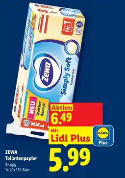 Lidl Zewa Toilettenpapier Angebot