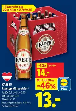 Lidl Kaiser Fasstyp Märzenbier Angebot