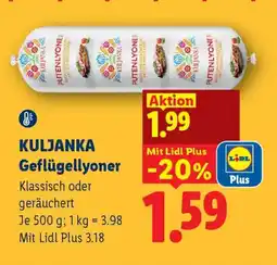 Lidl KULJANKA Geflügellyoner Angebot