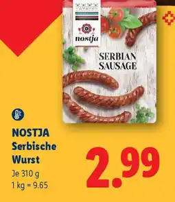 Lidl Nostja Serbische Wurst Angebot