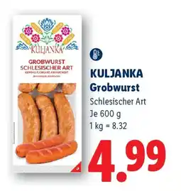 Lidl Kuljanka Grobwurst Schlesischer Art Angebot