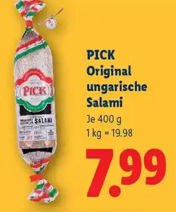 Lidl PICK Original ungarische Salami Angebot