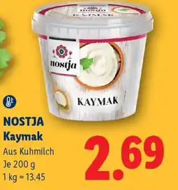 Lidl Nostja Kaymak Angebot