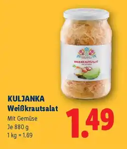 Lidl Kuljanka Weißkrautsalat Angebot
