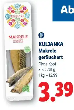 Lidl KULJANKA Makrele geräuchert Angebot