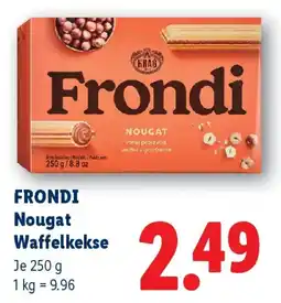 Lidl Frondi Nougat Waffelkekse Angebot