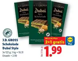 Lidl J.D. GROSS Schokolade Dubai Style Angebot