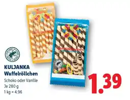 Lidl Kuljanka Waffelröllchen Angebot