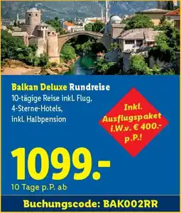 Lidl Balkan Deluxe Rundreise Angebot