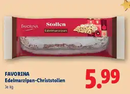 Lidl Favorina Edelmarzipan-Christstollen Angebot