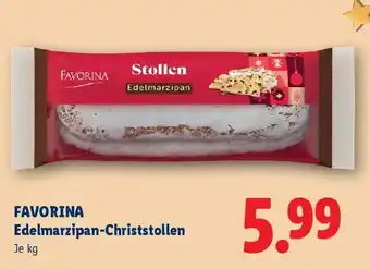 Lidl Favorina Edelmarzipan-Christstollen Angebot