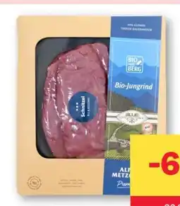 MPreis Bio vom Berg Jungrind Schnitzel Angebot