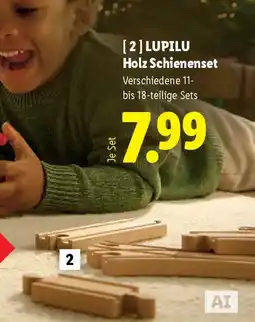 Lidl LUPILU Holz Schienenset Angebot