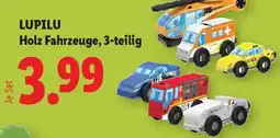 Lidl LUPILU Holz Fahrzeuge Angebot