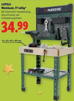 Lidl LUPILU Werkbank, 77-teilig Angebot