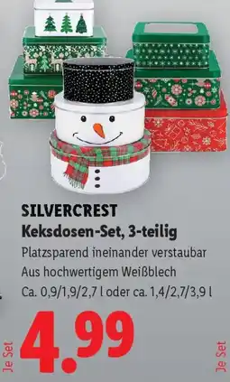 Lidl SILVERCREST Keksdosen-Set Angebot