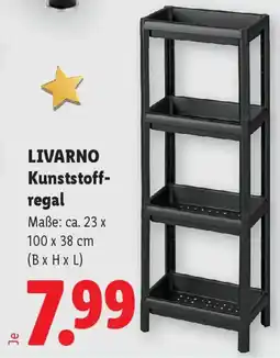 Lidl LIVARNO Kunststoffregal Angebot