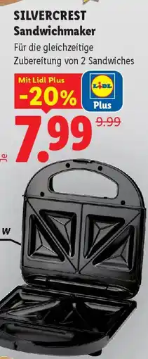 Lidl SILVERCREST Sandwichmaker Angebot