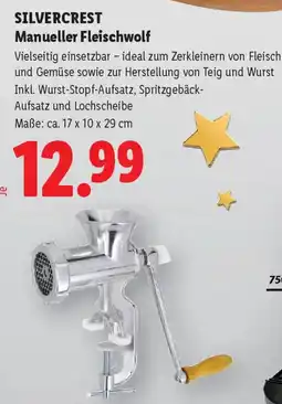 Lidl Silvercrest Manueller Fleischwolf Angebot