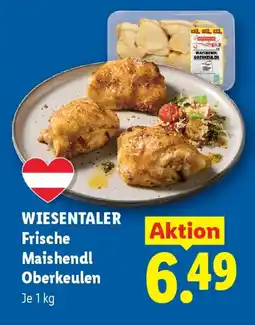 Lidl Wiesentaler Frische Maishendl Oberkeulen Angebot