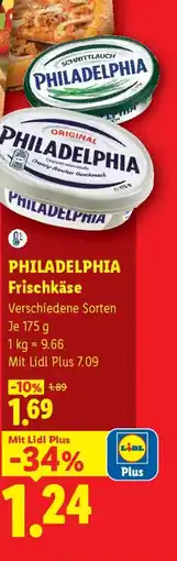 Lidl Philadelphia Frischkäse Angebot