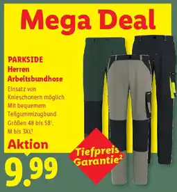 Lidl PARKSIDE Herren Arbeitsbundhose Angebot
