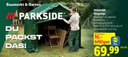 Lidl Parkside Zeltgarage Angebot