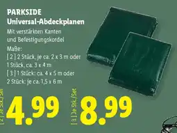 Lidl Parkside Universal-Abdeckplanen Angebot