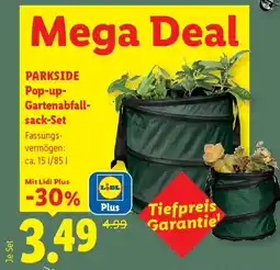 Lidl PARKSIDE Pop-up- Gartenabfallsack-Set Angebot
