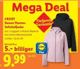 Lidl CRIVIT Damen Thermo-Softshelljacke Angebot