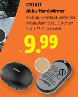 Lidl CRIVIT Akku-Handwärmer Angebot