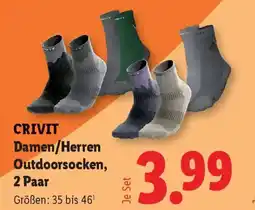 Lidl CRIVIT Damen/Herren Outdoorsocken, 2 Paar Angebot
