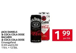 Transgourmet Jack Daniels & Coca Cola Dose Angebot