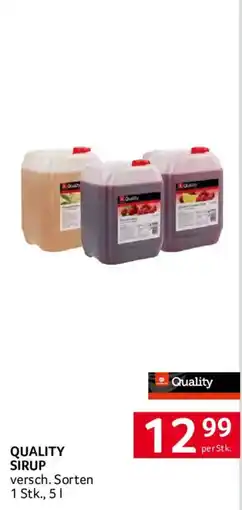 Transgourmet Quality Sirup Angebot