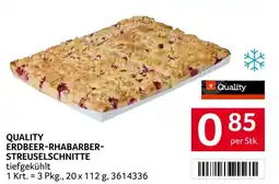 Transgourmet Quality Erdbeer-Rhabarber-Streuselschnitte Angebot