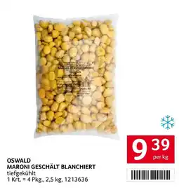 Transgourmet Oswald Maroni geschält blanchiert Angebot