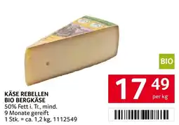 Transgourmet Käse Rebellen Bio Bergkäse Angebot