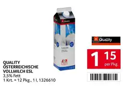 Transgourmet Quality Österreichische Vollmilch ESL Angebot