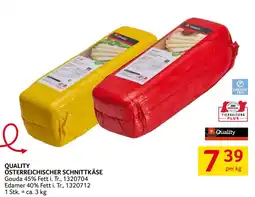 Transgourmet Quality Österreichischer Schnittkäse Angebot