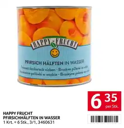 Transgourmet Happy Frucht Pfirsichhälften in Wasser Angebot