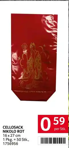 Transgourmet Cellosack Nikolo Rot Angebot