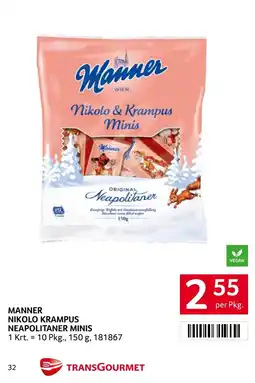 Transgourmet Manner Nikolo Krampus Neapolitaner Minis Angebot