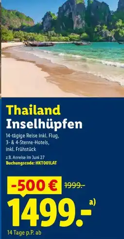 Lidl Reisen Thailand Inselhüpfen Angebot