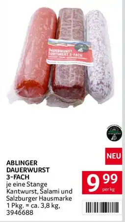Transgourmet Ablinger Dauerwurst 3-Fach Angebot