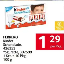 Transgourmet Ferrero Kinder Schokolade Angebot