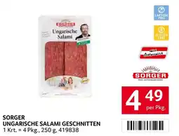 Transgourmet Sorger Ungarische Salami Geschnitten Angebot