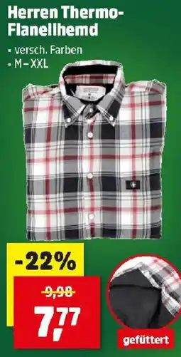 Thomas Philipps Herren Thermo-Flanellhemd Angebot