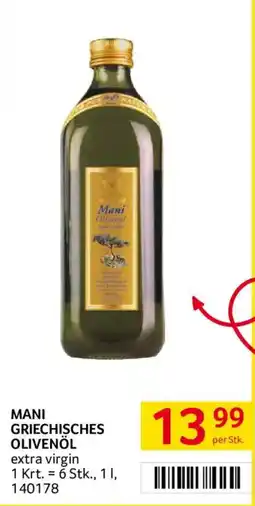 Transgourmet Mani griechisches Olivenöl extra virgin Angebot