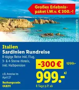 Lidl Reisen Sardinien Rundreise Angebot