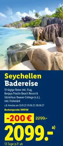 Lidl Reisen Seychellen Badereise Angebot